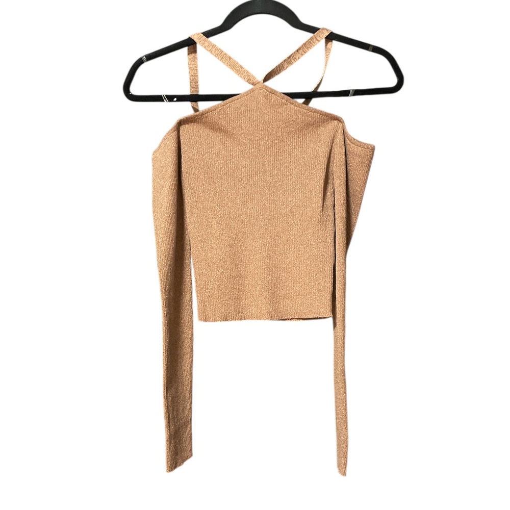 Cotton On Tan Cross-Strap Crop Top